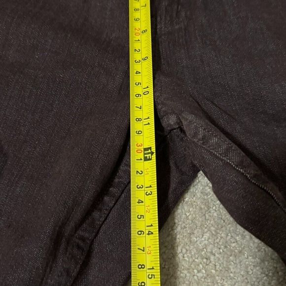 Coldwater Creek Women's Size 12 Straight Leg Brown Cotton Denim Jeans - Picture 10 of 16